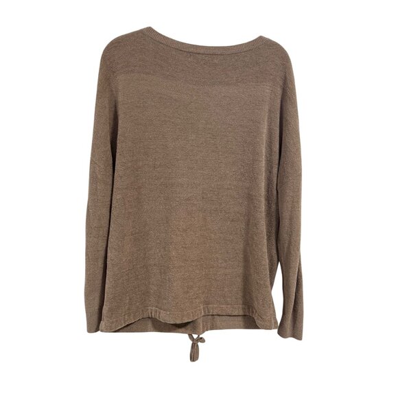 Barefoot Dreams Ultra Lite Slouchy Beach‎ Rock Taupe Pullover Top Size S - Picture 5 of 7